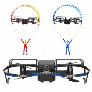 <strong>2in1</strong> 2.4G <strong>Remote</strong> Control Parachute Flying Toys Mini Rc Quadcopter Drone Kit - Product Image 1