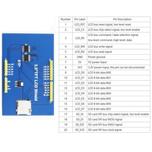 DIYmalls 3.5英寸薄膜晶体管液晶显示屏模块5V/3.3V ILI9486 480x320，带用于Arduino 2560的卡槽，无触摸
