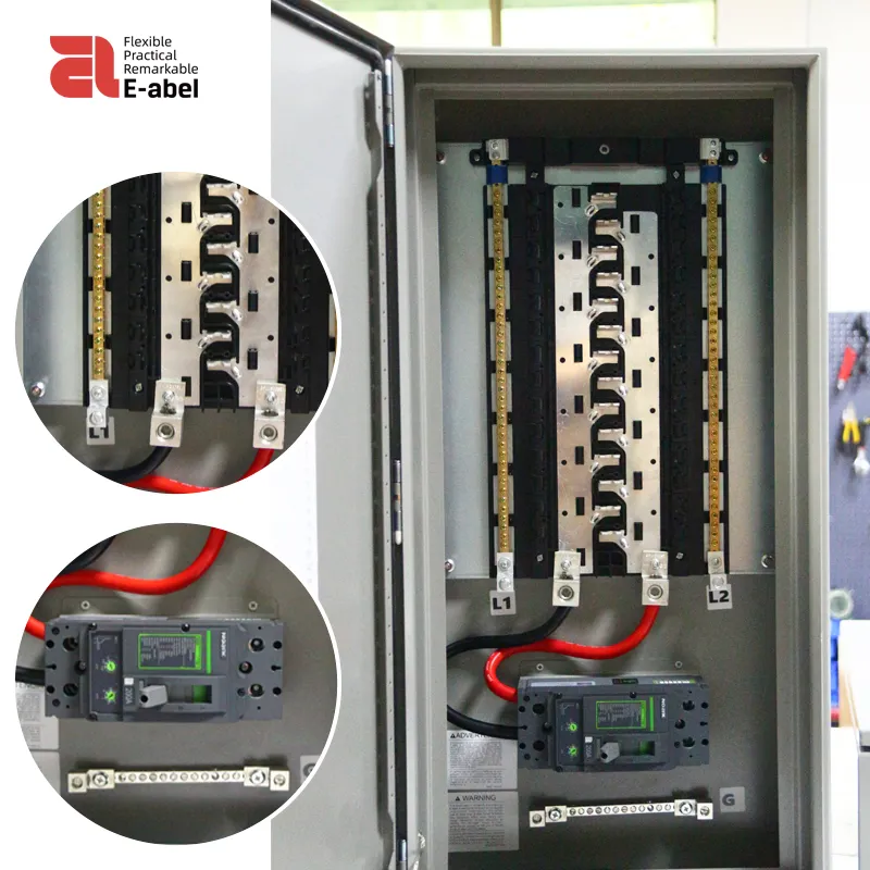 Eabel OEM UL elencato 8 28 42 spazi di carico centro pannello pannello di distribuzione di potenza scatola pannello involucro con interruttore di circuito principale