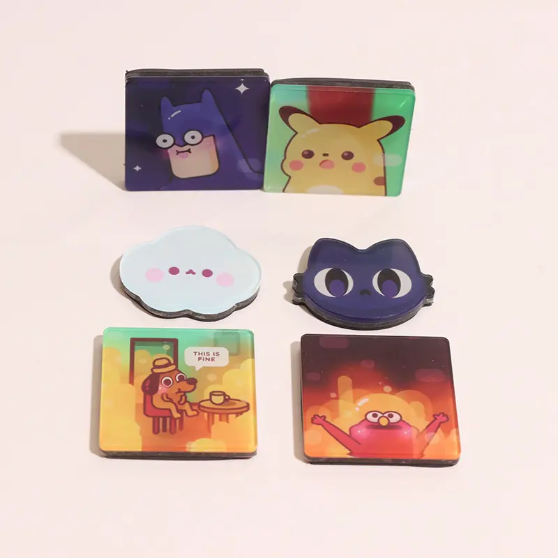 Vigreat Magnet kulkas Pikachu akrilik 3d dekorasi rumah Magnet kulkas kartun Korea grosir