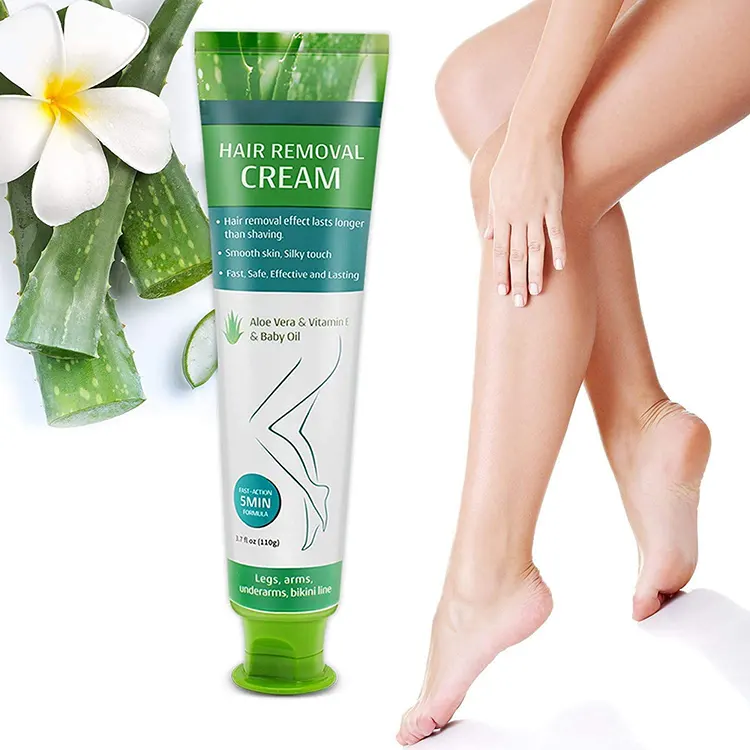 Private Label herbal hand leg hair loss depilatory cream removal armpit permanent painless hair removal cream