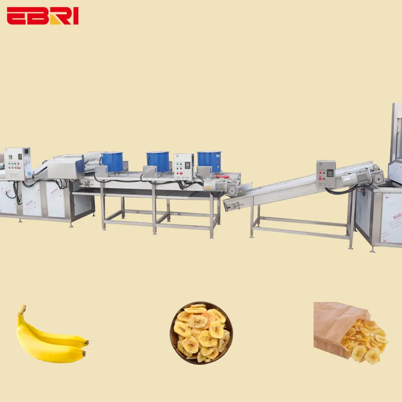 2023 Chips di Banana che producono una linea completa di produzione di macchine per uso industriale linea di produzione di Chips di Banana congelata completamente automatica