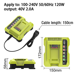 リチウム電動工具バッテリー充電器リチウムイオン40V401交換用充電器ユニバーサル4050A4015 40264030電動工具充電器 - Product Image 2