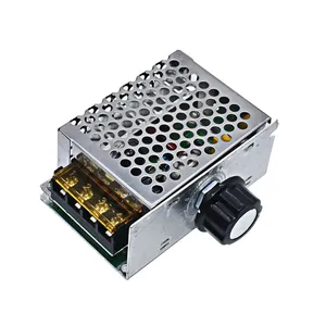Professional Voltage Regulators 4000W 220V High Power <strong>SCR</strong> Speed <strong>Controller</strong> Electronic Governor Thermostat - Product Image 1