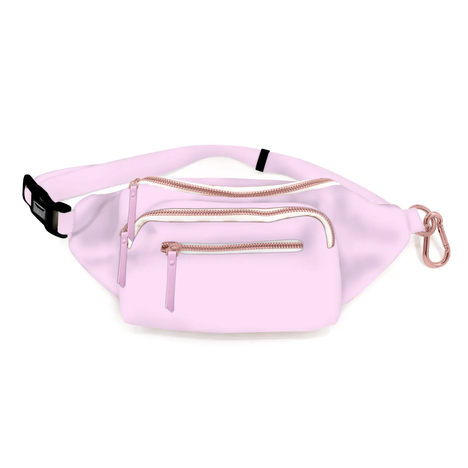 Latest Fashion Custom Printing Polyester Neon Colour Waist Bag Fanny Pack for Women Men Adjustable Sports Fanny Bag