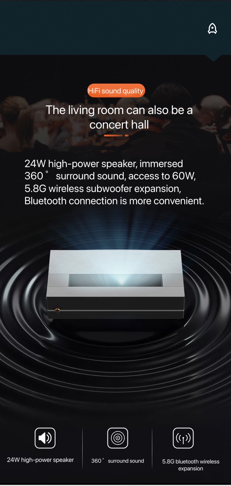 5000 ansi lumens ultra short throw UHD ultra hd movie 4k cinema projector smart 4k TV