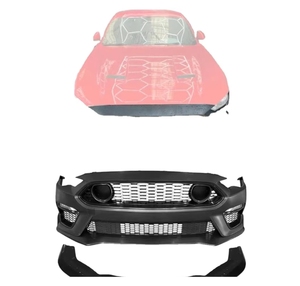 2018-2023フォードマスタングマッハ1スタイルフロントバンパーハンドリングパッケージリップ用 - Product Image 3
