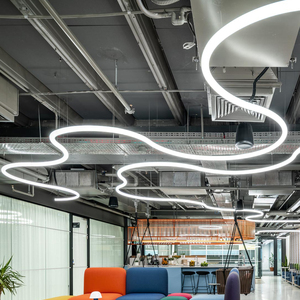 Modern Commercial IP67 Soft Linear LED Pendant Light 360 Degree Neon Surface Mounted <strong>Trunking</strong> Warm White <strong>Red</strong> Green Blue Colors - Product Image 2