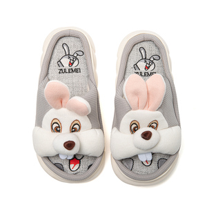 Kadınlar için yaz ev terlikleri nefes kapalı sevimli baskı terlik Slip-on açık ayak ev ayakkabıları - Product Image 2