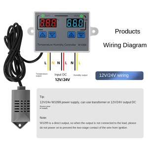 Xdhy W1099高精度数显ABS温湿度控制器智能双控开关报警器OEM - Product Image 1