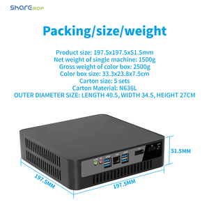 Sharerdp, заводской мини-ПК H610, офисный мини-компьютер, настольный ПК с процессором Intel Core I3 I5 I7 I9 12-го поколения, 12-ядерный процессор - Product Image 4