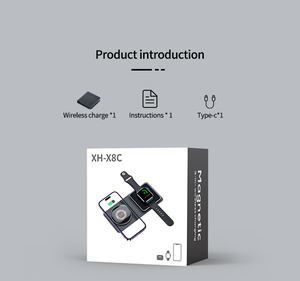 ที่ชาร์จไร้สายแบบพับได้2-in-1สำหรับอุปกรณ์ Apple และ Android นาฬิกาอัจฉริยะและโทรศัพท์ที่มีคุณสมบัติแม่เหล็ก - Product Image 6