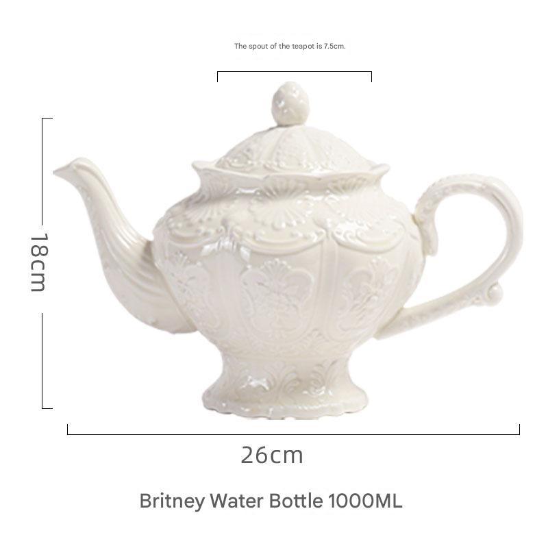 White Britney water bottle