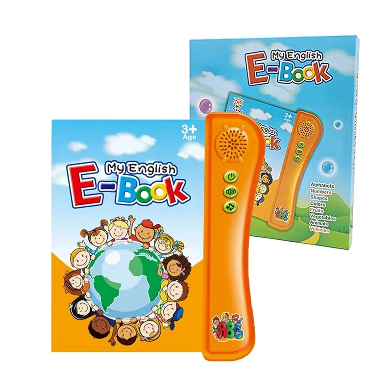 Enfant Intelligent Éducatif Électronique Tactile Y Livre Apprentissage Machine Étude Livre Sonore E Livre Lecteur Mon Anglais e-book pour les Enfants