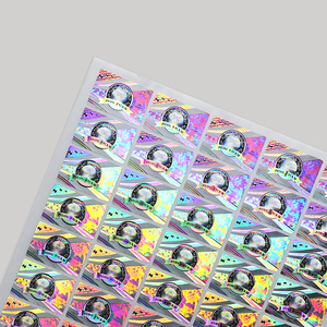 Stickers Custom Logo Make Anti-Counterfeiting Vinyl Clear Custom Holographic Laser Void Seal Qr <strong>Code</strong> 3d Hologram Sticker Label - Product Image 3