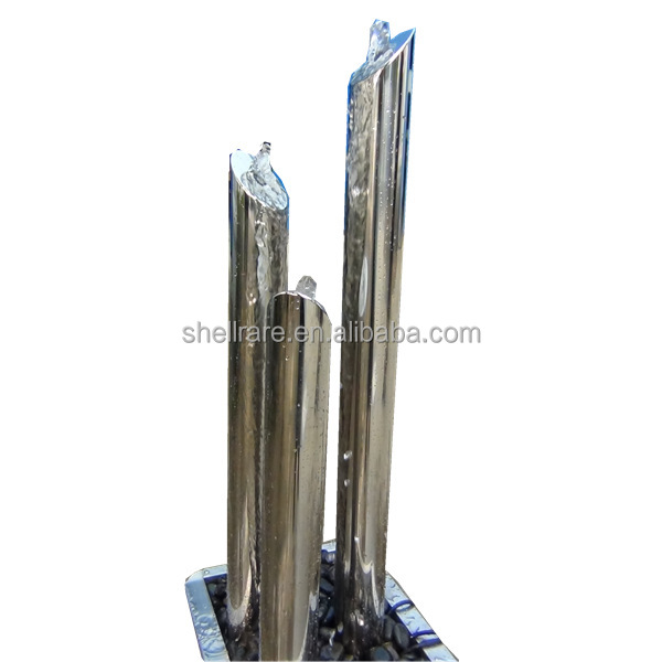 Popular garden stainless steel column fountain outdoor water fountain Eau Fontaine for indoor&outdoor