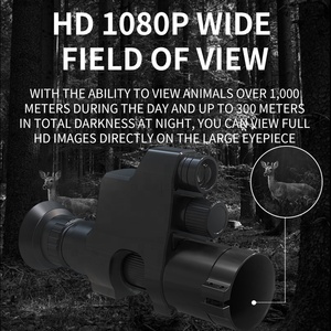 แว่นตามองกลางคืนตาข้างเดียวผู้ใหญ่ติดตั้ง HD ขอบเขตการมองเห็นได้ในเวลากลางคืน NVG ระยะการมองเห็น 300M สําหรับการล่าสัตว์ตั้งแคมป์ - Product Image 4