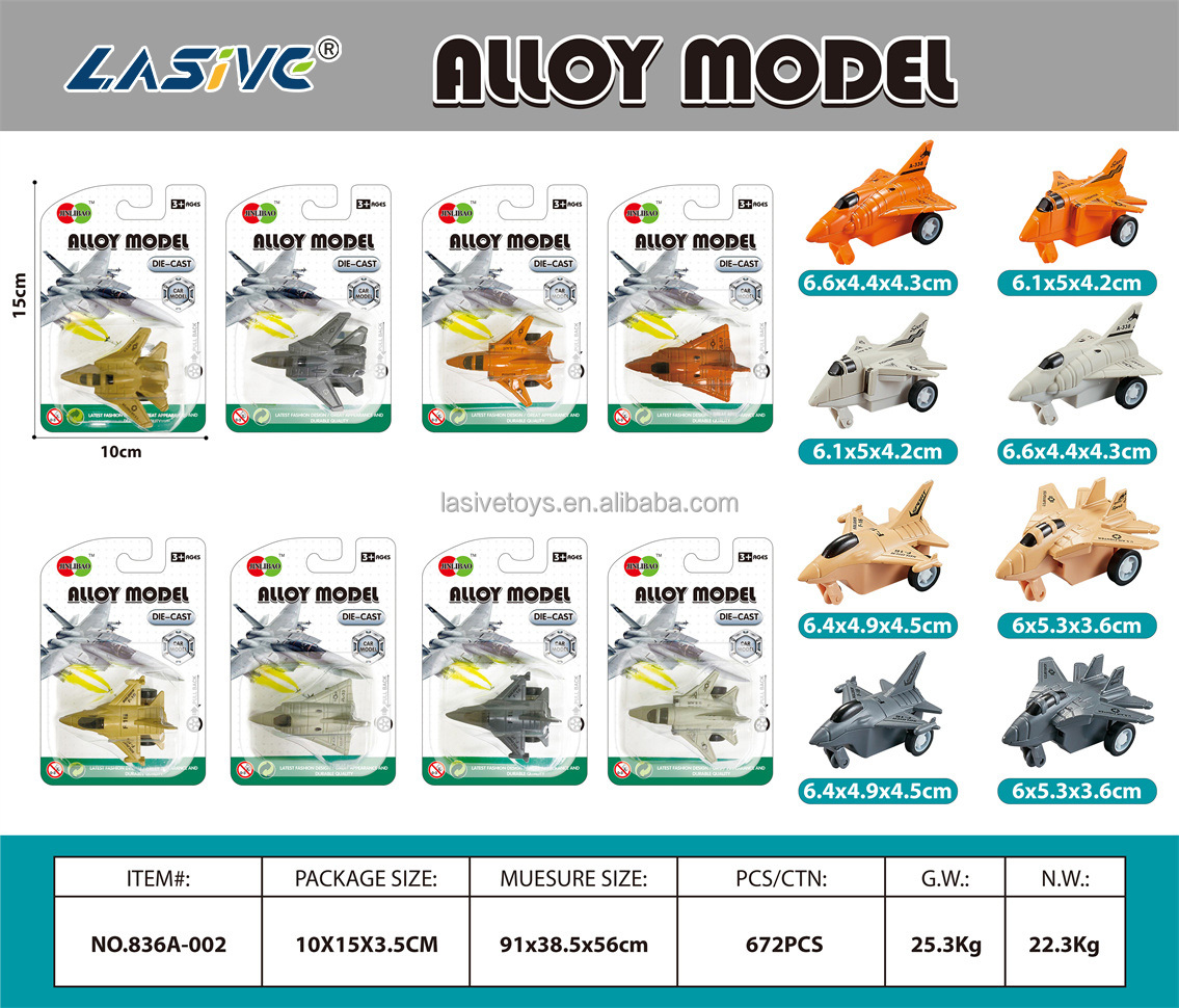 LMS-836A-002 Pullback Alloy Fighter Jet