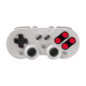Aolion เกมแพดย้อนยุคพร้อมที่จับ Switch2สีแดงและสีขาวสำหรับด้ามจับ BT ย้อนยุคสำหรับพีซีและสาย - Product Image 1