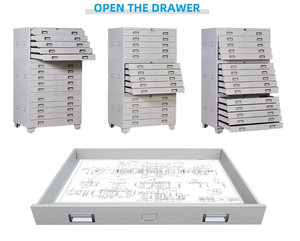 Özelleştirilmiş boyutu Modern tasarım Draftsman özel çizimler için çelik depo dolabı düz dosya haritası depolama dosya dolabı - Product Image 6