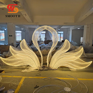 Hot Bán Đám Cưới Sân Khấu Backdrop Trang Trí Cong Kim Loại Khung Đứng Ánh Sáng Nền Đứng Cho Tổ Chức Sự Kiện Trang Trí - Product Image 1