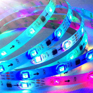 可编程30Leds WS2811 1903 16703 12v可寻址30/48/60/120 Leds/m 5050像素RGB条光魔术色发光二极管条 - Product Image 2