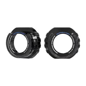 Araba far modifikasyon aksesuarları 5D LED DRL işıkları 2.5 3.0 inç projektör Lens dekorasyon kapak LED melek gözler - Product Image 3