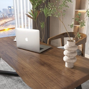 Banco de trabajo de mesa larga para escritorio de hogar de madera maciza Simple moderno para escritura de dormitorio y uso de computadora de escritorio - Product Image 3