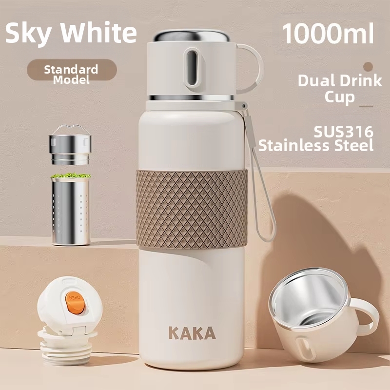 Separador de té y agua colorido, blanco hueso - 1000ml