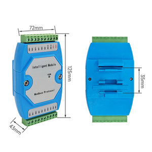 Módulo de adquisición de temperatura Modbus PT100/K RS485 de 6 canales, pantalla OLED RS485, controlador de temperatura del agua doméstico, OEM - Product Image 3