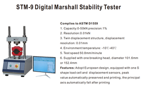 Doğru asfalt performans değerlendirmesi için yüksek hassasiyetli dijital Marshall kararlılık test cihazı - Product Image 2