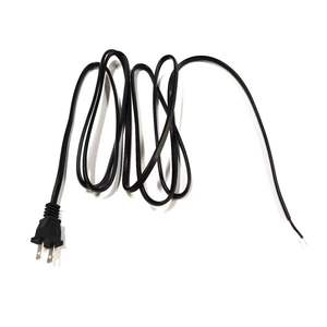 6ft NISPT tel 2 Prong NEMA 1-15P açmak için uç güç uzatma kabloları elektrik güç kabloları. Anahtarı ile - Product Image 5