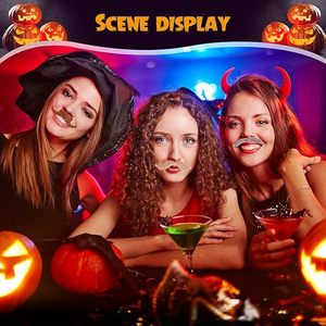 Cửa hàng nhà máy tự dính ria mép số lượng lớn cho trẻ em dính trên ria mép trẻ em râu Sticker trường trang phục râu mới lạ - Product Image 4