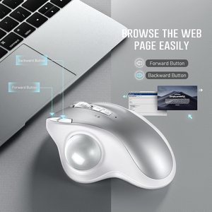Wholesale Wireless Trackball Ergonomic <strong>Mouse</strong> 5 Buttons Wireless 2.4 GHz <strong>Mice</strong> for Office Drawing Computer Accessories - Product Image 4