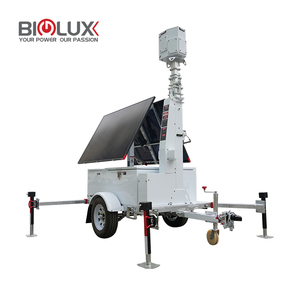 HiSOLO CCTV Trailer con 4MP PTZ y Bullet Camera Starlink 4G 5G Sistema de monitoreo de red - Product Image 3