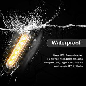 Waterproof <strong>6</strong> <strong>Led</strong> 12 24 <strong>Volt</strong> Emergency Strobe Flasher Light for Vehicle Motorcycle Warning Light - Product Image 4
