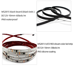 <strong>Led</strong> Ws2815 2815 Chip Digital <strong>Programmable</strong> Rgbic Rope Lights Addressable <strong>LED</strong> Strip Light <strong>Strings</strong> 12v Dc 60leds 144 <strong>Leds</strong> - Product Image 5