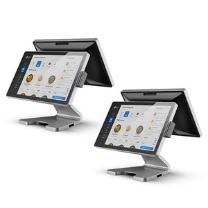 Универсальный способ оплаты (QR/карта) Универсальный 15,6 дюймов с двойным сенсорным экраном POS для супермаркета - Product Image 4