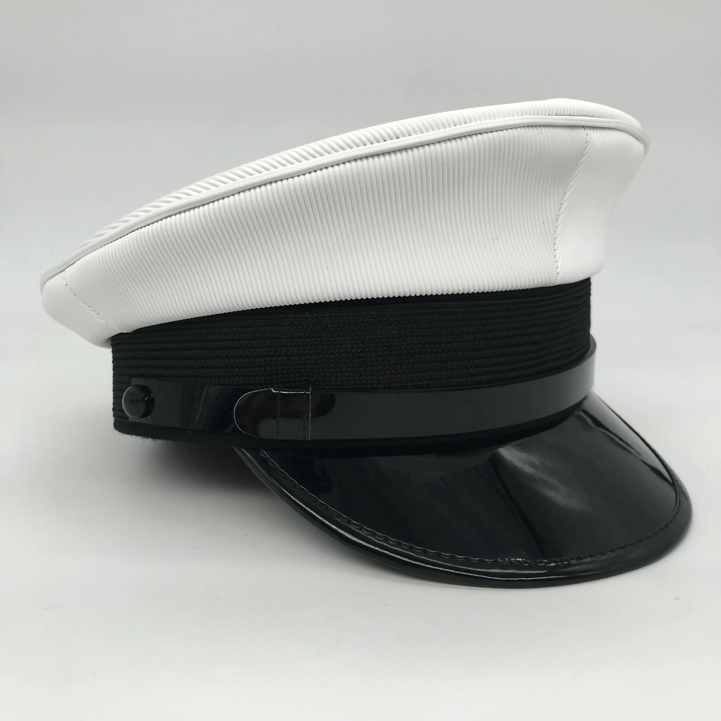 Yüksek kaliteli toptan beyaz ve siyah nakış logosu donanma sailor hat hattain şapka