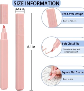 6/12 gói Hot Bán tắt tiếng tốt đẹp để mắt ánh sáng màu sắc thẩm mỹ pastel các loại màu <span class=keywords><strong>Highlighter</strong></span> Bút Đánh Dấu thiết lập cho bible Tạp Chí - Product Image 5