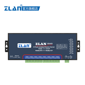 8 mehrere ports RS485 zu Ethernet TCP/IP Modbus industrielle Isolation serieller Konverter ZLAN5840I