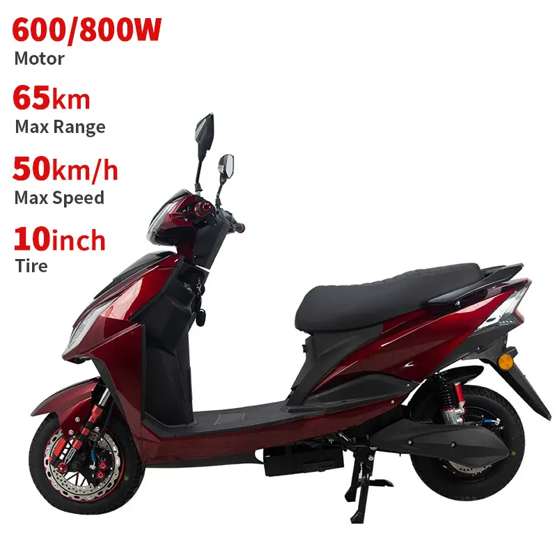 CKD EEC 10 inç 600W/800W 40-50km/s hız 45-65km aralığı 2 tekerlekli elektrikli scooter yetişkin elektrikli motosiklet