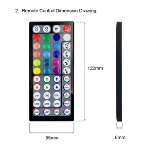 Bluetooth RGB контроллер и инфракрасный музыкальный пульт дистанционного управления 6A Светодиодная лента диммер ручное управление освещением - Product Image 6