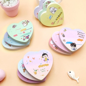 Tùy chỉnh chết cắt Kawaii Memo Pad cuốn sách dễ thương nghệ thuật giấy ghi chú dính với vật liệu tái chế Matt cán và dập nổi - Product Image 3