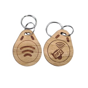 <strong>Customized</strong> Wooden NFC <strong>Tag</strong> 13.56mhz RFID NFC Wood Key <strong>Tags</strong> for Access Control - Product Image 2