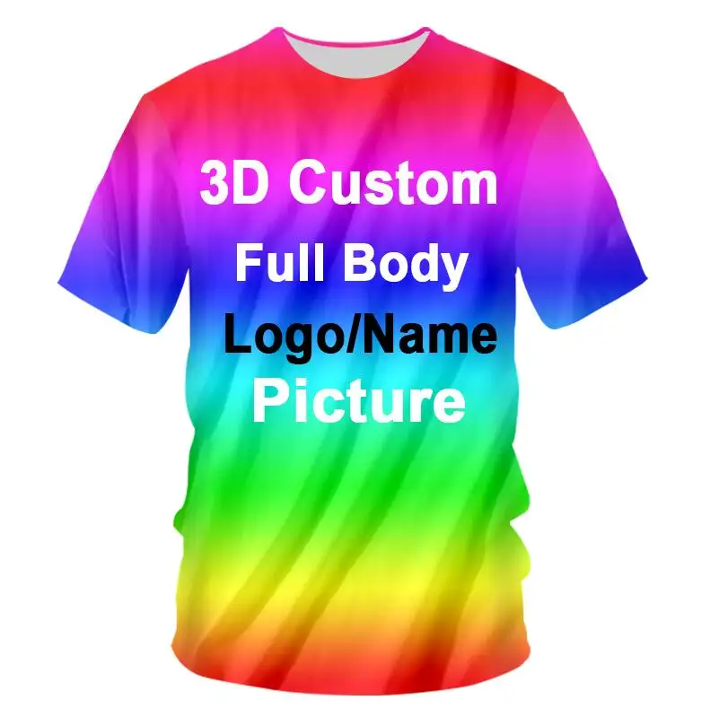 사용자 정의 독점 Tshirt 화이트 DIY 셔츠 사용자 정의 3D T 셔츠 반팔 o-넥 T 셔츠 3d 인쇄 남자 티셔츠