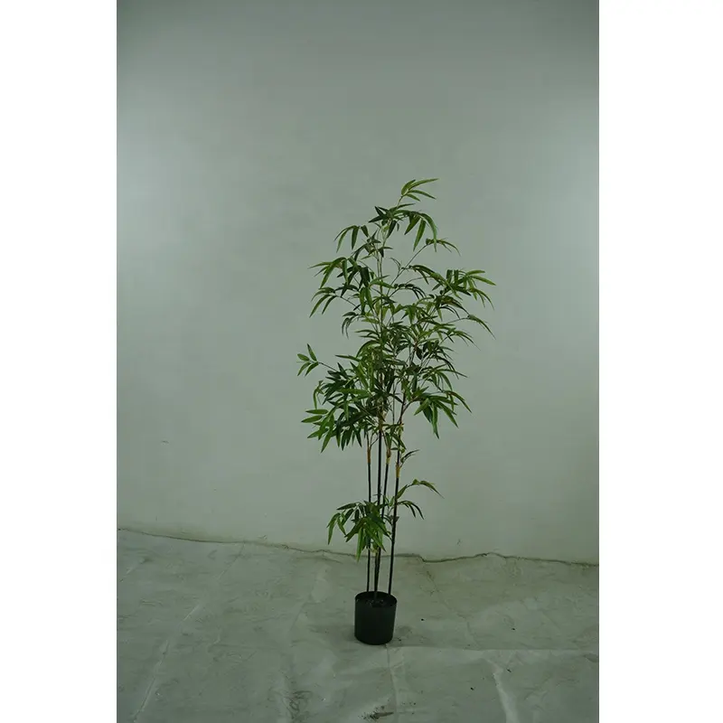 130 CENTIMETRI di altezza decorativa dell'interno 4 tronchi artificiale mini albero di bambù piante bonsai, mini albero di bambù piante recinzione artificiale