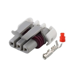 1 Juego de 3 pines 121209946 Delphi hembra impermeable Sensor de manivela enchufe de Cable conector y Terminal de Cable electrónico de automóvil - Product Image 1