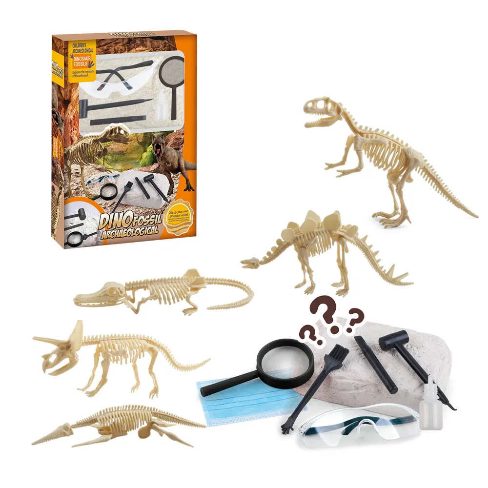 Brinquedo de dinossauro, faça você mesmo, kit de simulação de mini dinossauro, brinquedo educacional de montagem de dinossauro