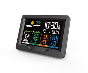Estación Meteorológica Inalámbrica Reloj digital Termómetro Temperatura Humedad Monitor Pantalla a color Estación meteorológica con 3 sensores - Product Image 3